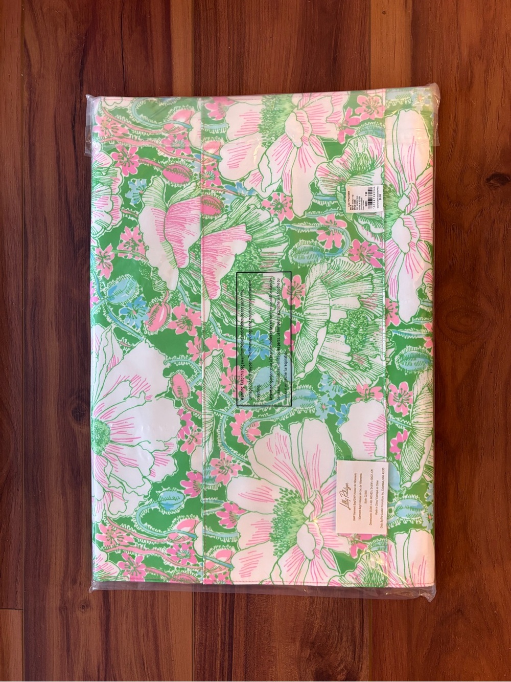 Lilly Pulitzer Floral Garment Bag Green Poppyland NWT - Picture 4 of 6